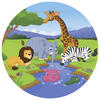 KINDERTEPPICH 100 cm Lovely Kids  - Blau/Gelb, Trend, Kunststoff/Textil (100cm)