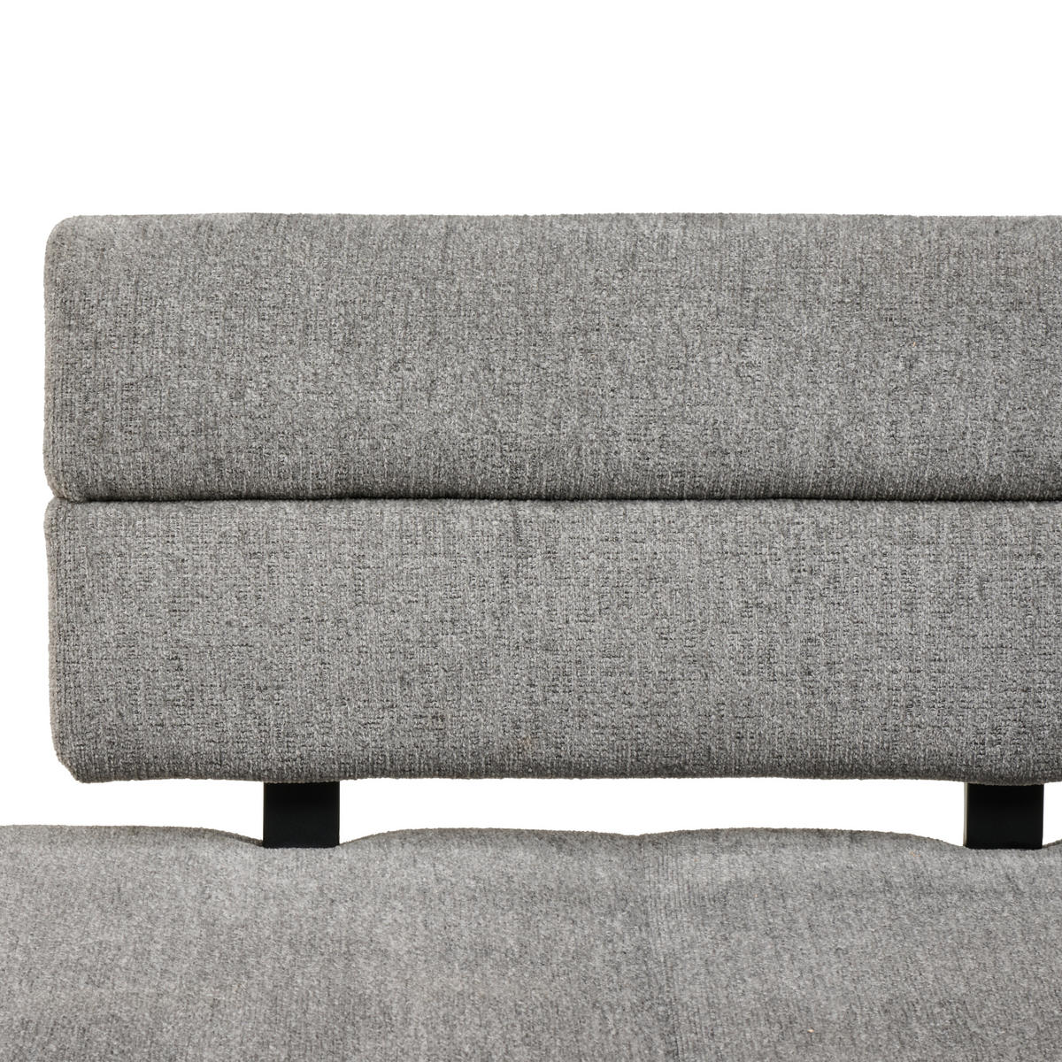 ECKBANK 150/190 cm Webstoff Anthrazit   - Anthrazit/Schwarz, KONVENTIONELL, Textil/Metall (150/190cm) - MID.YOU