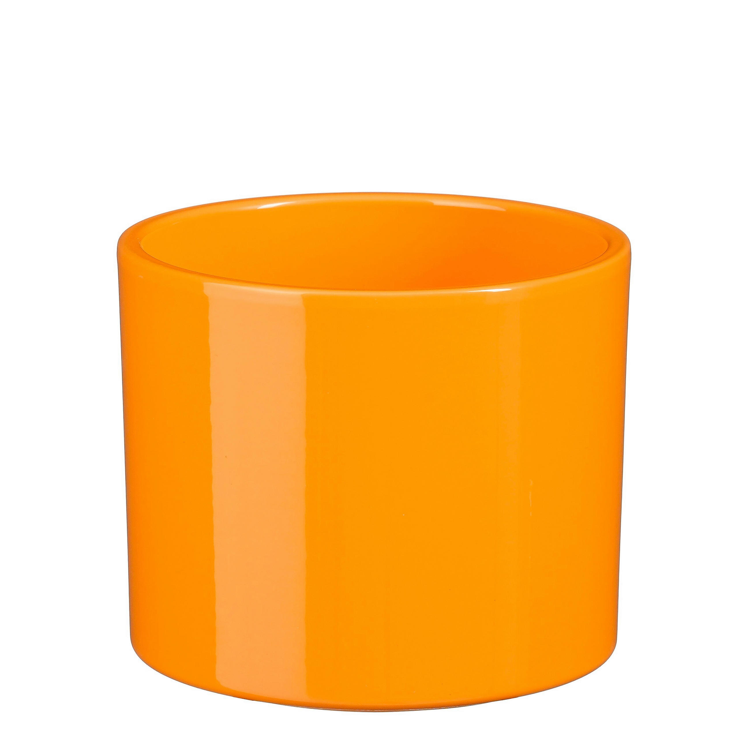 VIRÁGKASPÓ  - narancs, Basics, kerámia (13.5/13.5/12.5cm)