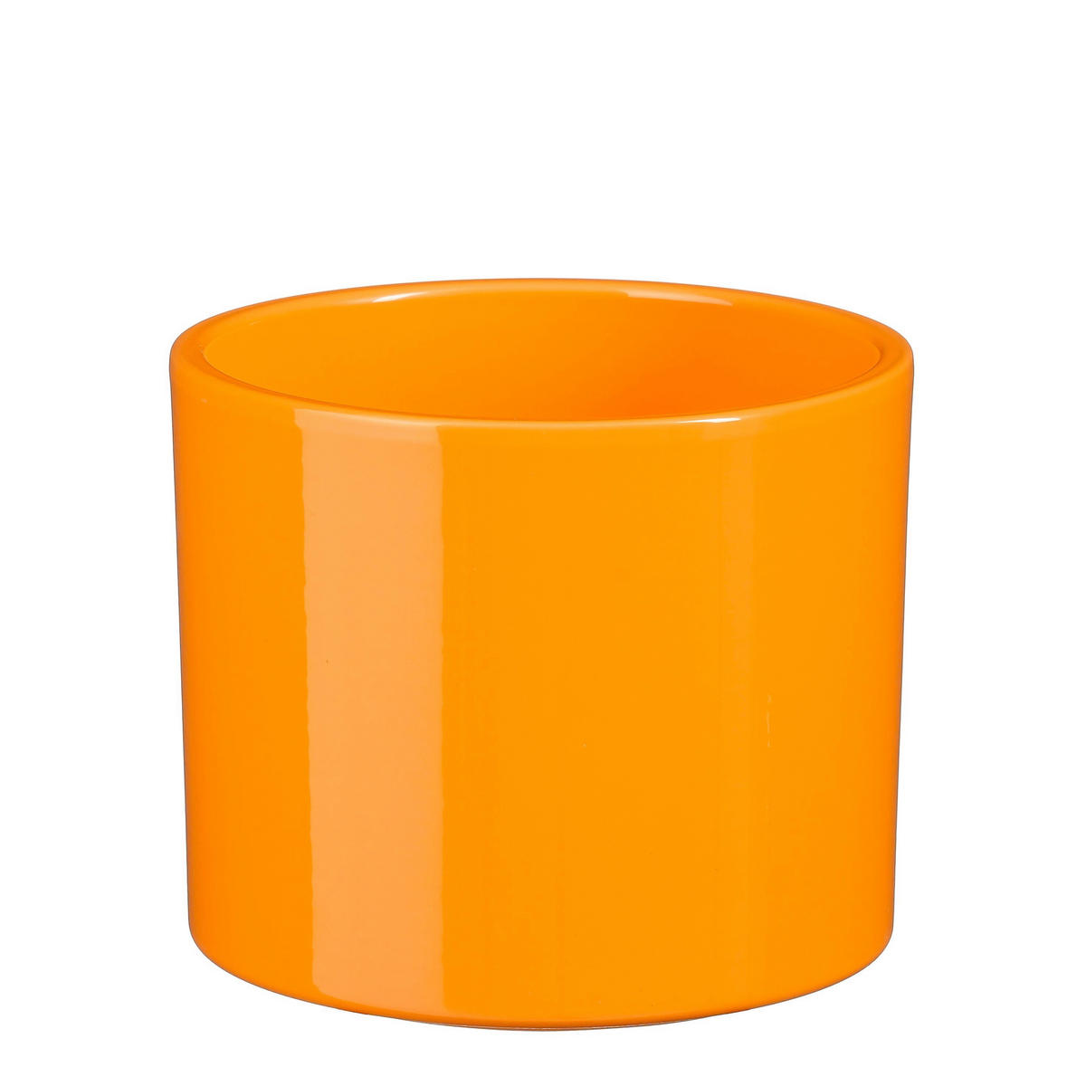 VIRÁGKASPÓ  - narancs, Basics, kerámia (13.5/13.5/12.5cm)