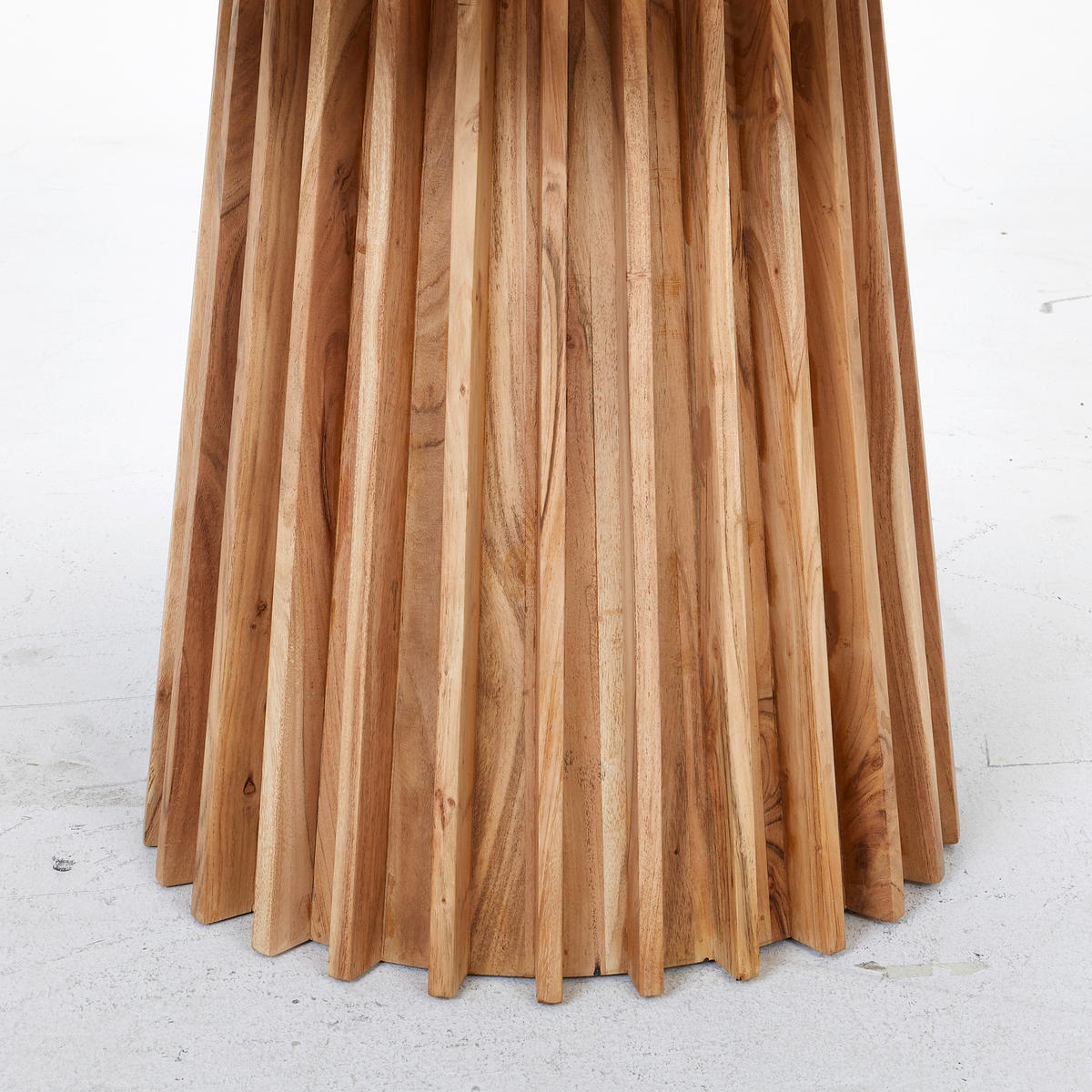 ESSTISCH in Holz, Stein 120/120/76 cm  - Schwarz/Akaziefarben, MODERN, Holz/Stein (120/120/76cm) - Livetastic