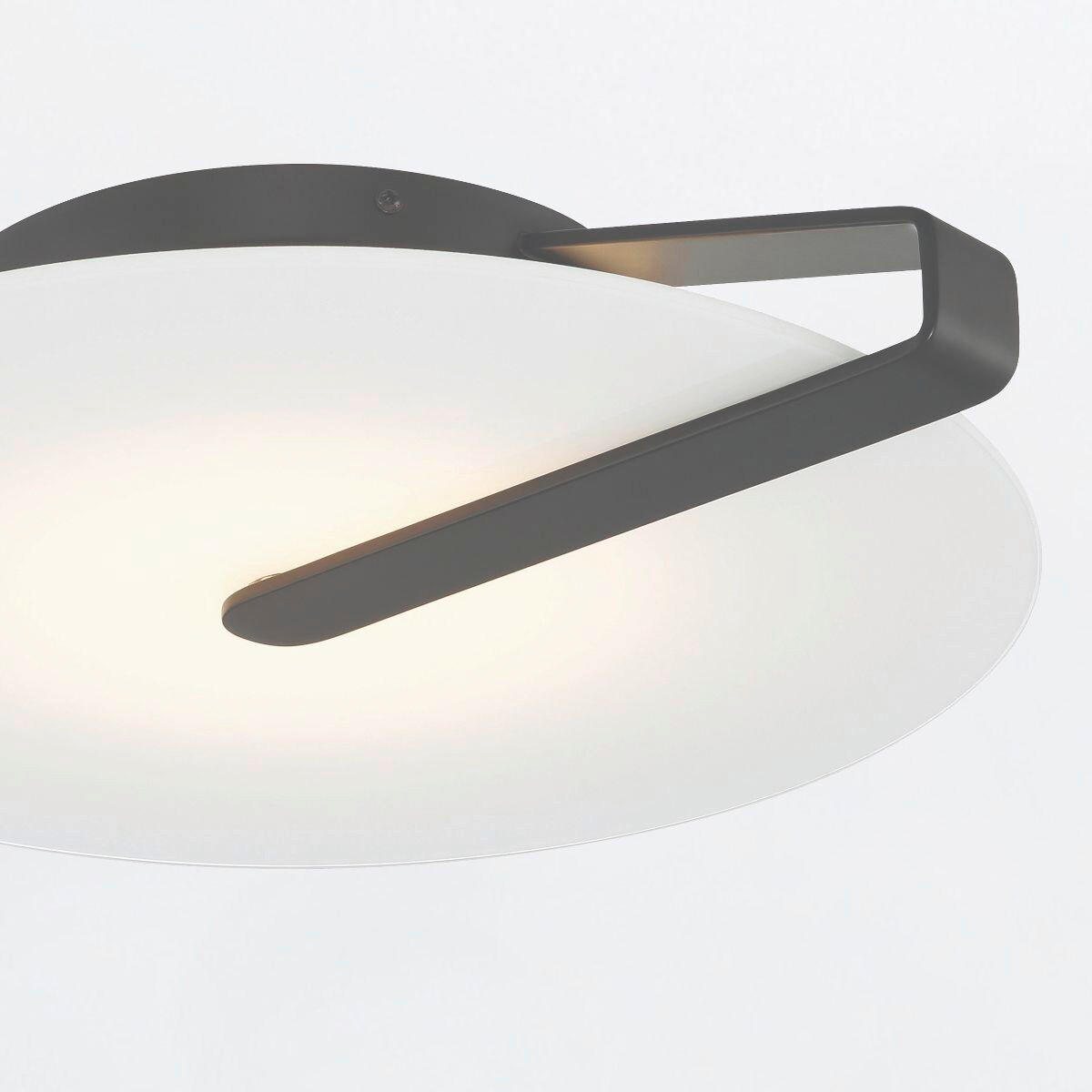 LED-WANDLEUCHTE - Schwarz, Design, Glas/Metall (43,2/9,2cm) - Elstead Lighting