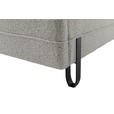POLSTERBETT Beleuchtung 180/200 cm  in Taupe  - Taupe/Schwarz, MODERN, Textil/Metall (180/200cm) - Novel