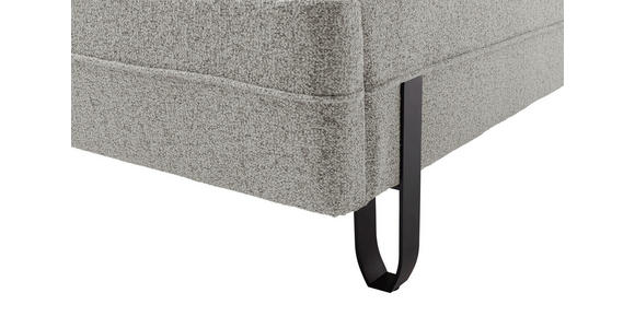 POLSTERBETT Beleuchtung 180/200 cm  in Taupe  - Taupe/Schwarz, MODERN, Textil/Metall (180/200cm) - Novel