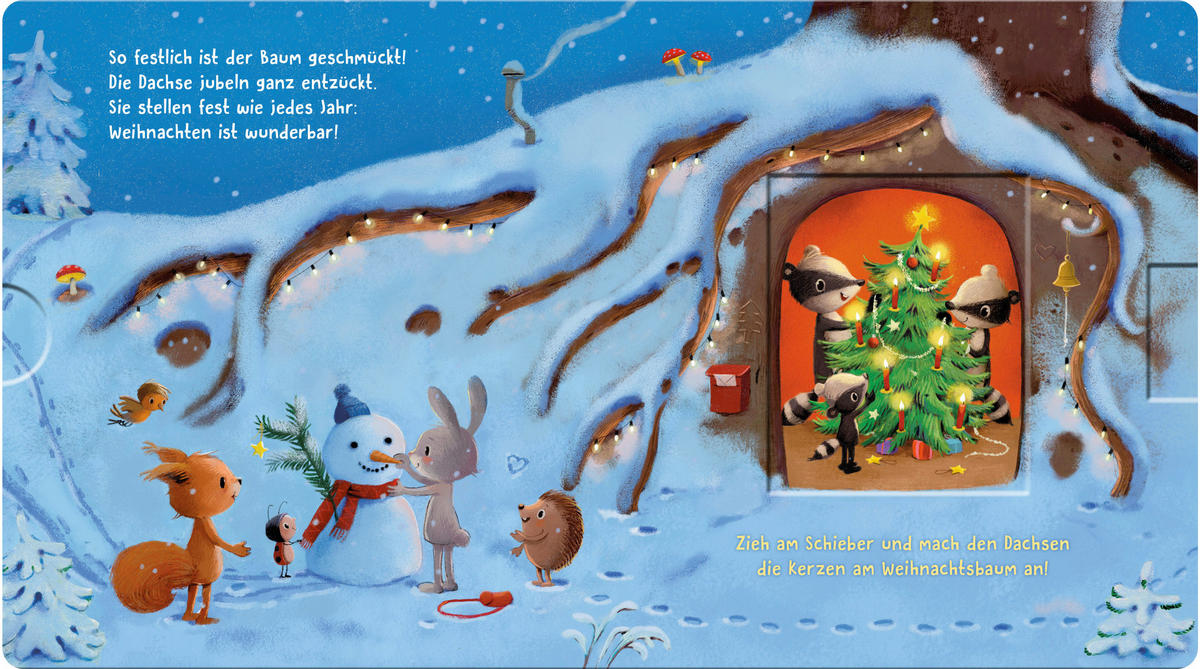 MITMACHBUCH Es leuchtet im Wald, kommt Weihnachten bald?  - Basics (17,6/19,6/1,8cm)
