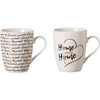 HRNČEK NA KÁVU porcelán keramika  - čierna/zlatá, Basics, keramika (11,5/8,5/10,5cm) - Ritzenhoff Breker