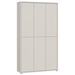 SCHUHSCHRANK  in 109,2/191,9/34,9 cm  - Sandfarben/Grau, Basics, Holzwerkstoff/Kunststoff (109,2/191,9/34,9cm) - Xora