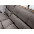 ECKSOFA Grau Flachgewebe  - Schwarz/Grau, MODERN, Kunststoff/Textil (275/235cm) - Landscape