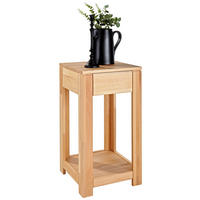 BEISTELLTISCH in Holz 40/40/74 cm  - Buchefarben, Konventionell, Holz (40/40/74cm) - Linea Natura
