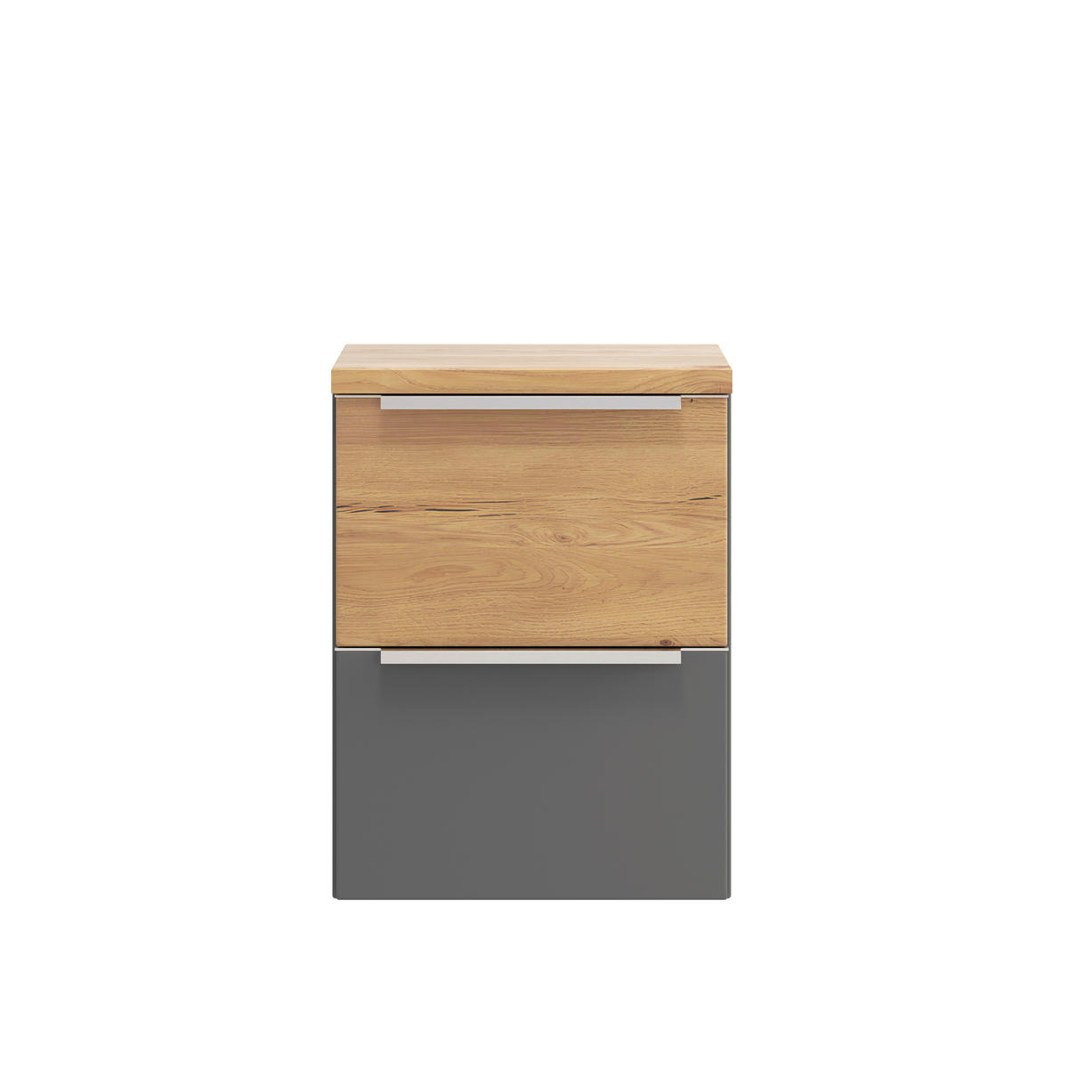 UNTERSCHRANK 40/54/35 cm   - Wildeiche/Edelstahlfarben, Trend, Holzwerkstoff/Metall (40/54/35cm) - Held