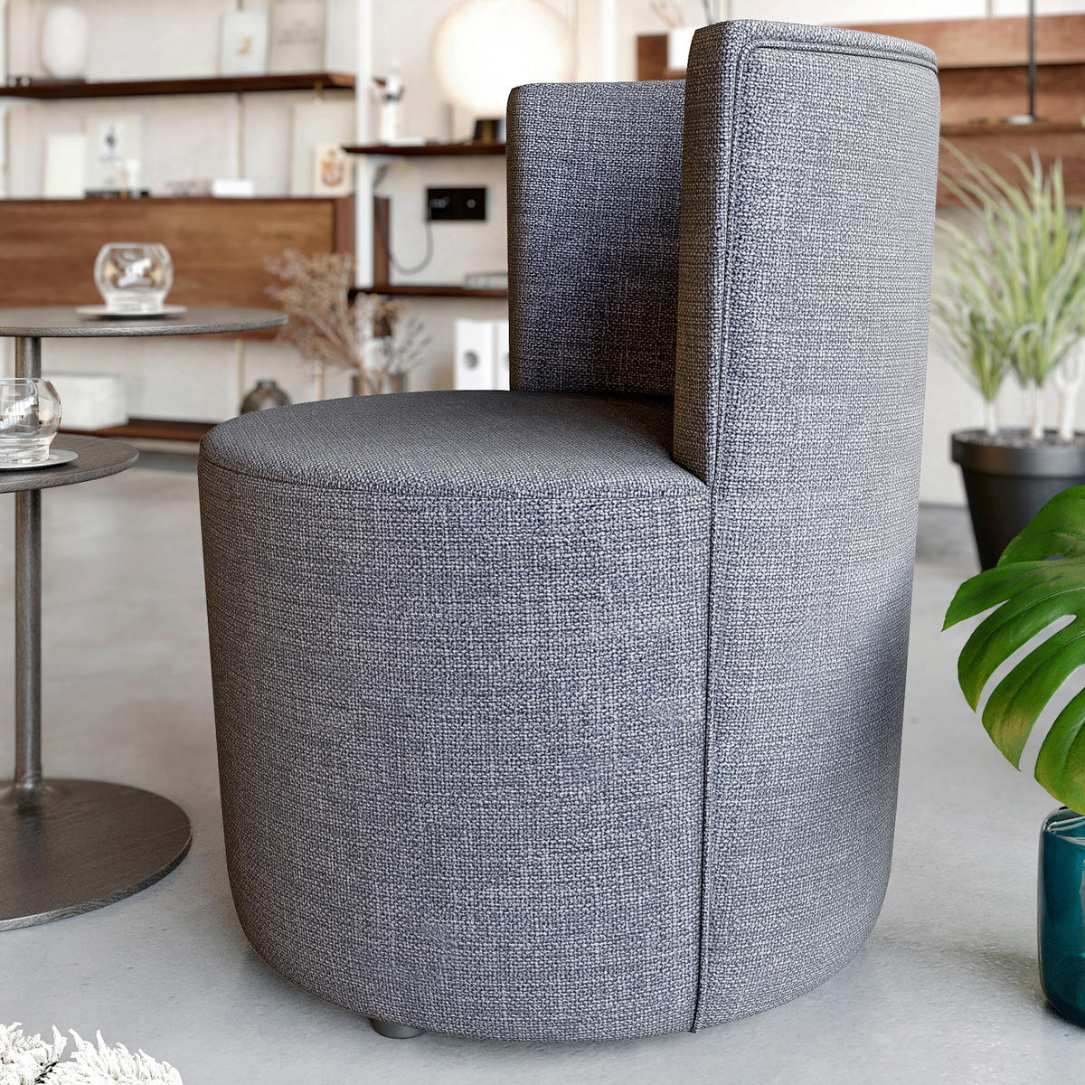 STUHL     Grau  - Grau, Design, Textil (62/75/62cm) - Livetastic