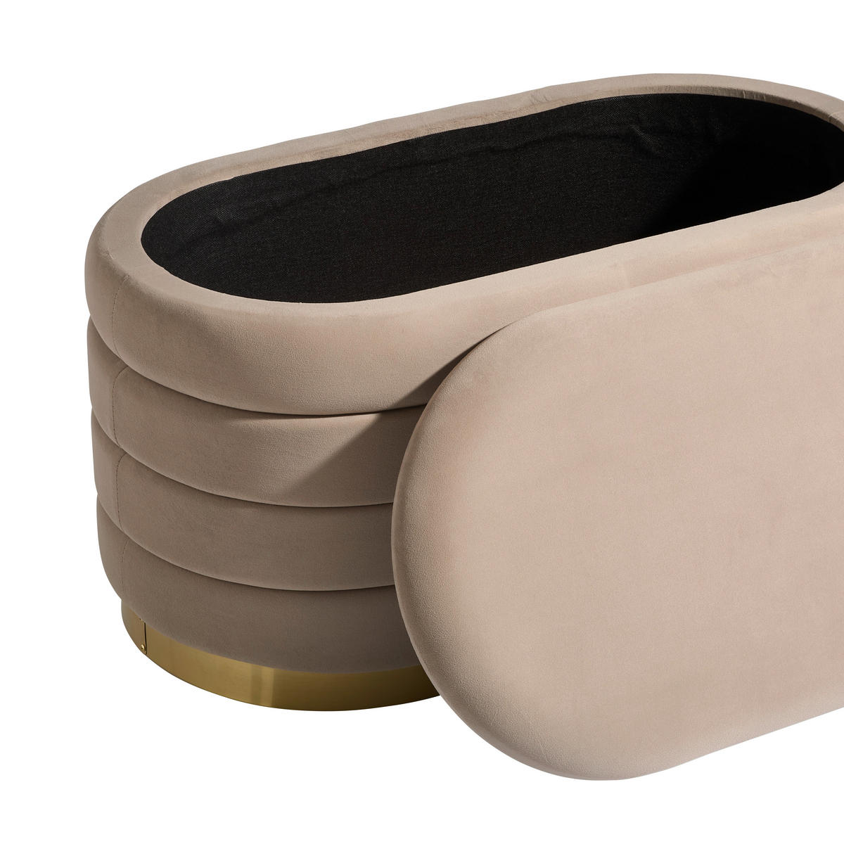 HOCKER in Metall, Textil, Holzwerkstoff  - Design, Holzwerkstoff/Textil (80/42/42cm) - MID.YOU