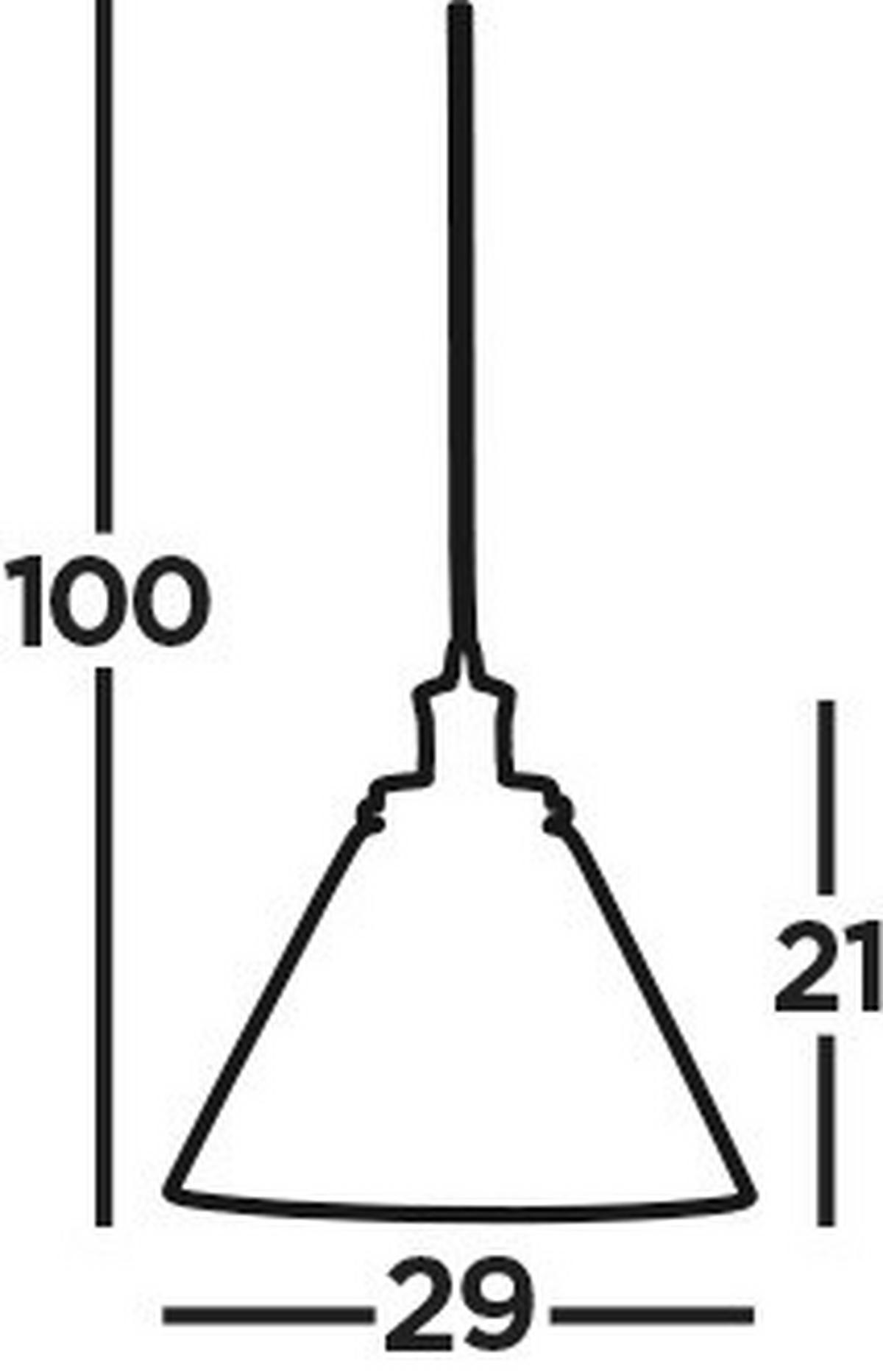 SVJETILJKA VISEĆA  29/28 cm      Pyramid Pendant  - srebrne boje/prozirno, Basics, staklo/metal (29/28cm)
