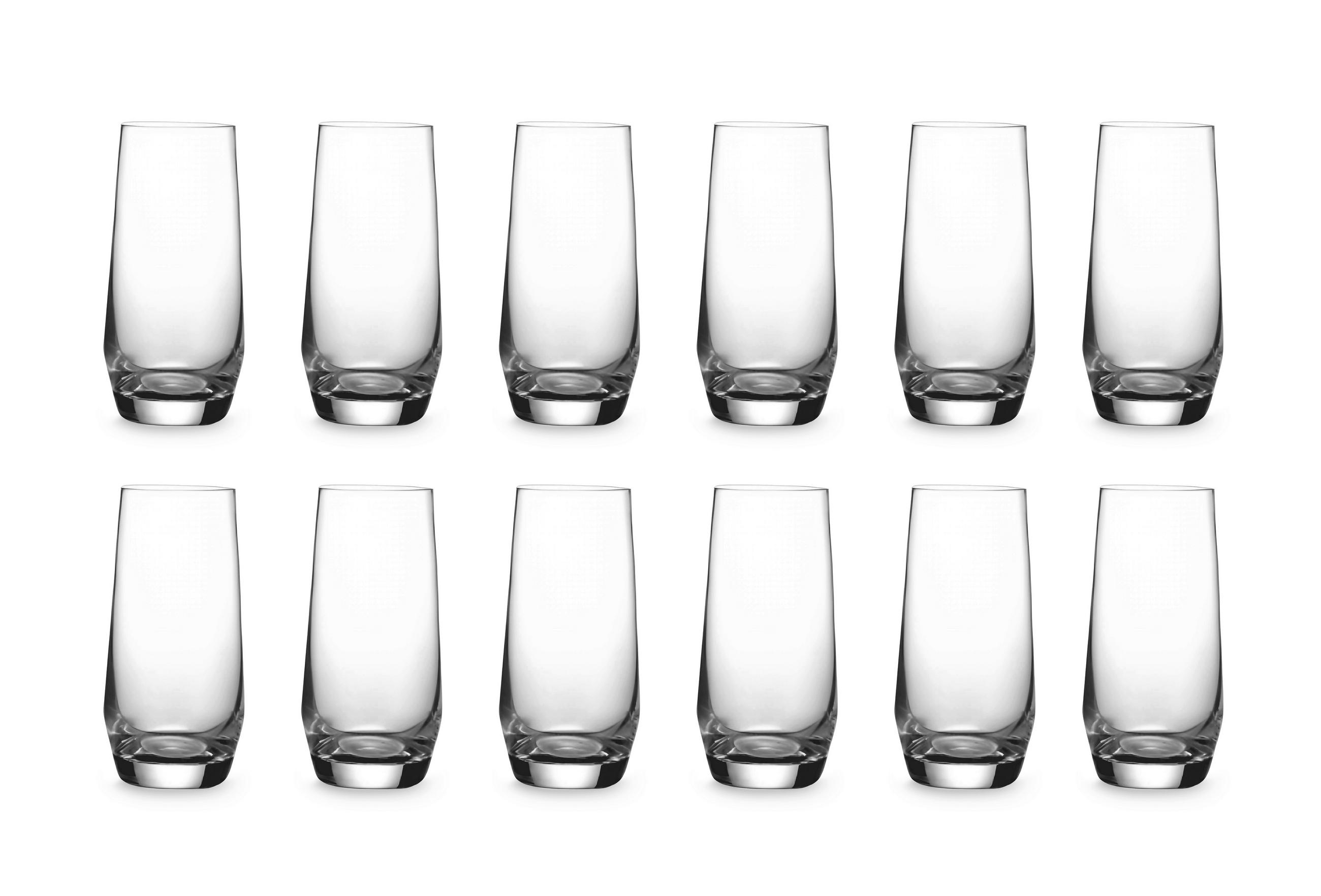 POHÁRKÉSZLET 12 részes  - áttetsző, Basics, üveg (6,8/14,5cm) - Echtwerk