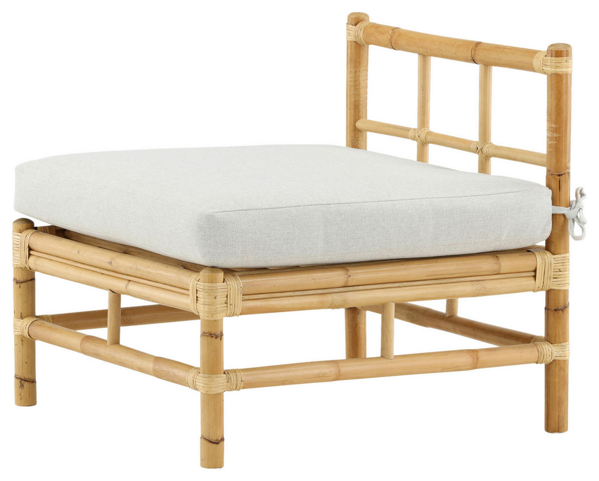 LOUNGESOFA 71,5/71/75 cm Bambus, Rattan  - Hellbraun, KONVENTIONELL, Holz (71,5/71/75cm) - Gardenson