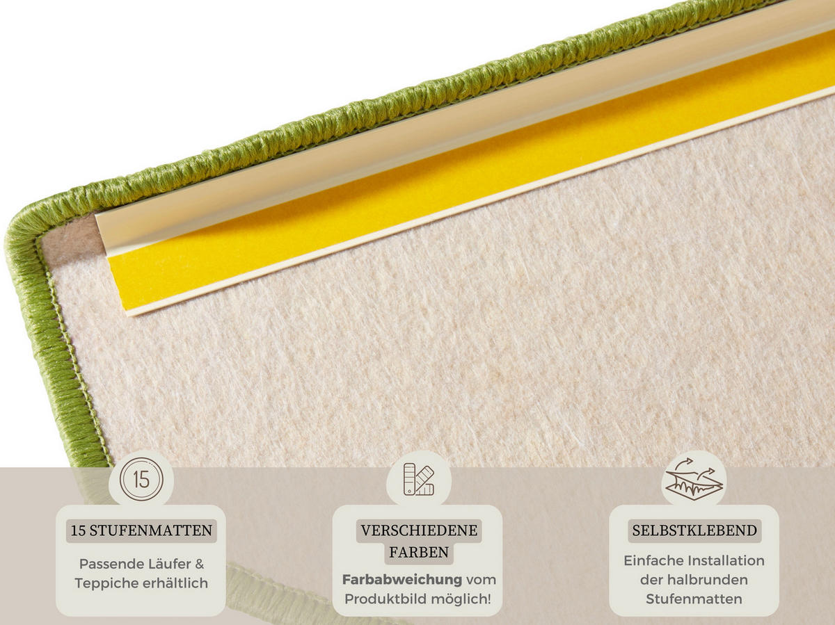 FUßMATTE   Hellgrün  - Hellgrün, Basics, Kunststoff (23/0,7/65cm) - Hanse Home