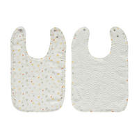 LÄTZCHEN - Gelb/Weiß, Basics, Textil (27/25,5cm) - Bebe Jou