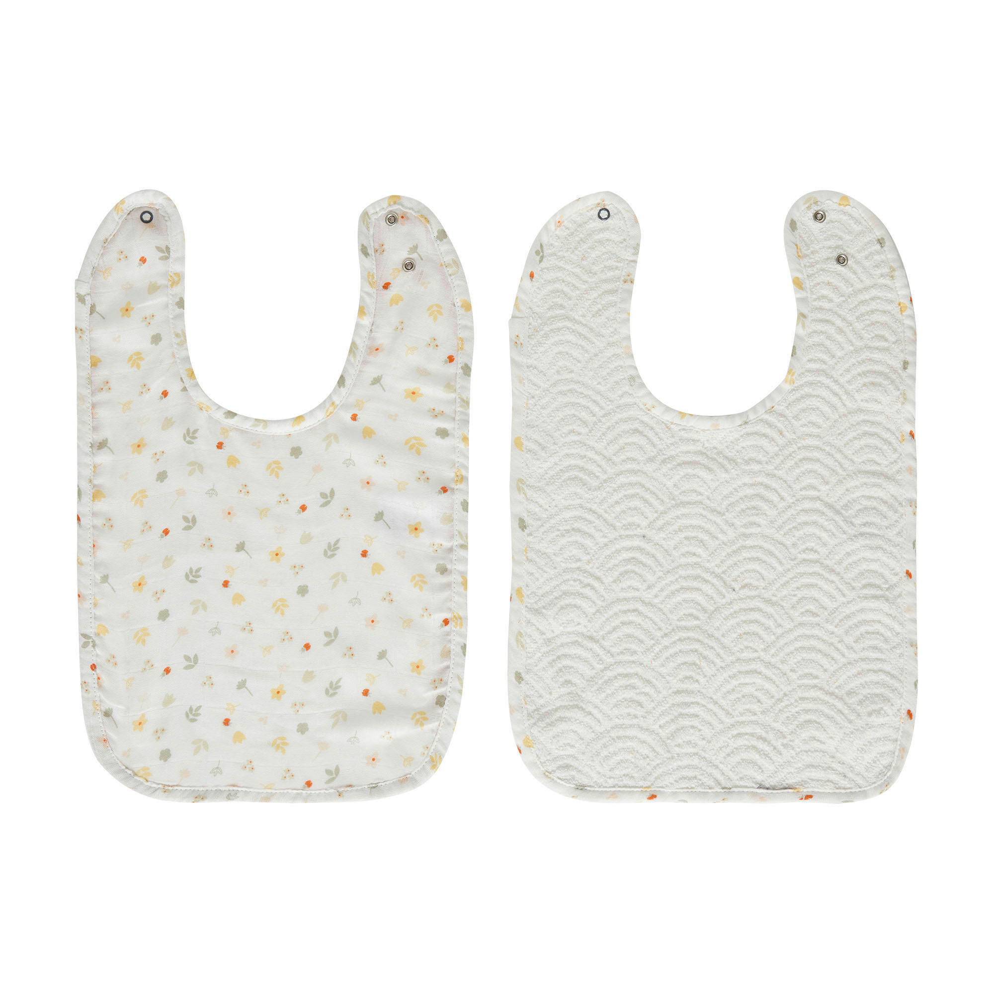 Bebe Jou Lätzchen Bohemian Garden Gelb, Grün, Weiß 27x25.5 cm