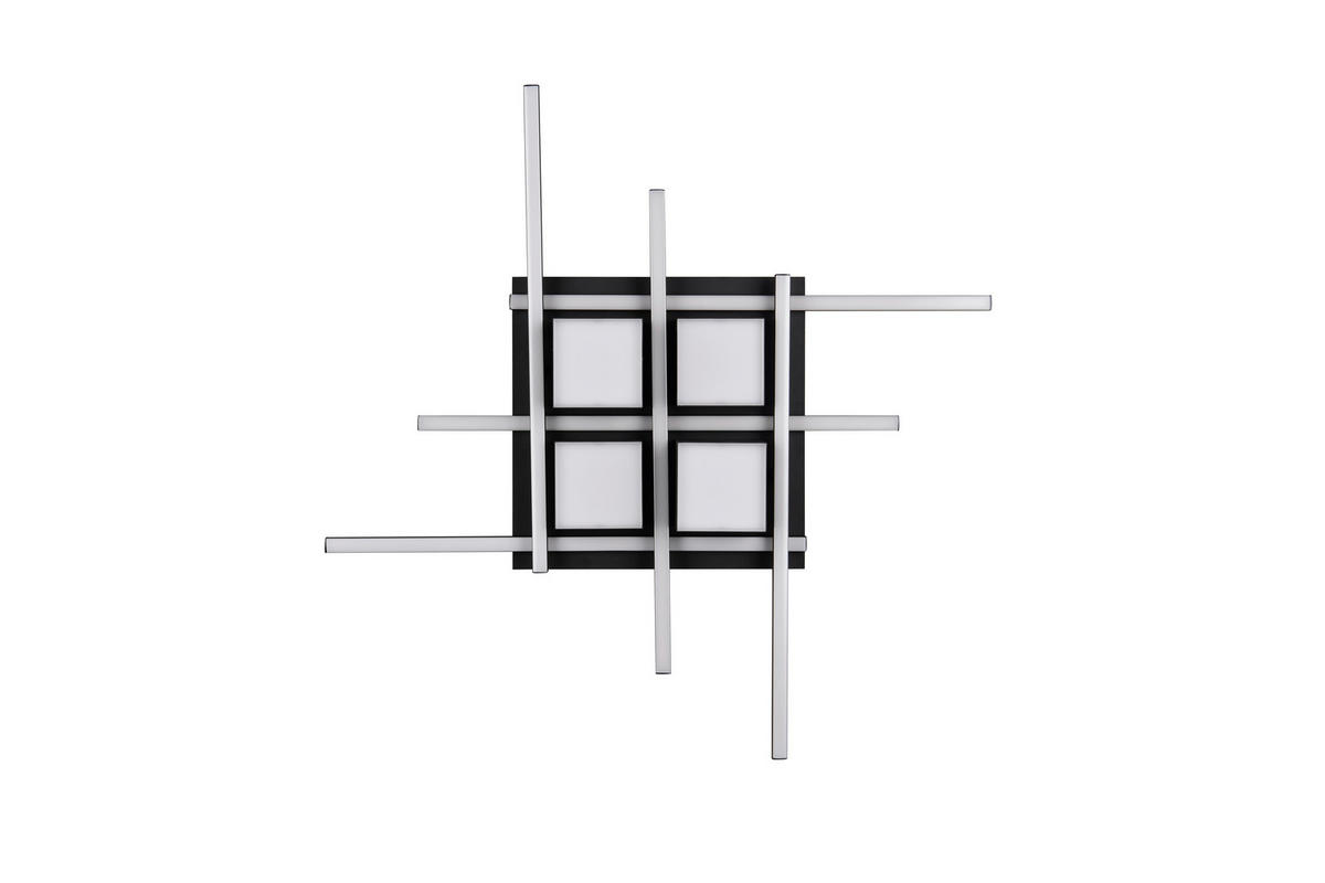 LED-DECKENLEUCHTE  70/11,5 cm    - Schwarz, Design, Metall (70/11,5cm) - Trio Leuchten