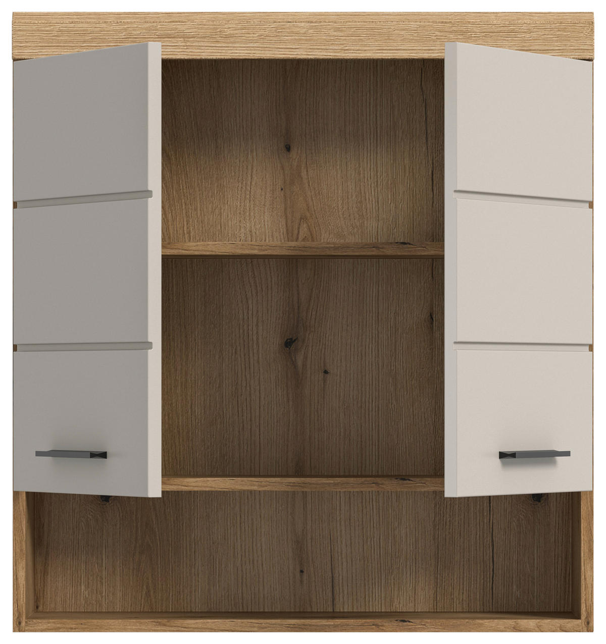 HÄNGESCHRANK 74/79/24 cm  - Kaschmir/Schwarz, MODERN, Holzwerkstoff/Kunststoff (74/79/24cm) - MID.YOU