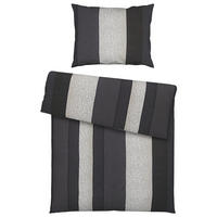 BETTWÄSCHE 2-teilig Satin 140/200 cm  - Anthrazit, Textil (140/200cm) - Dieter Knoll