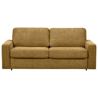 SCHLAFSOFA Flachgewebe Goldfarben  - Goldfarben/Schwarz, MODERN, Kunststoff/Textil (195/80/100cm) - Carryhome