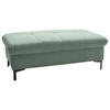 HOCKER in Textil Mintgrün  - Schwarz/Mintgrün, Design, Textil (124/46/68cm) - Xora