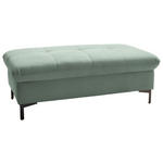 HOCKER in Textil Mintgrün  - Schwarz/Mintgrün, Design, Textil (124/46/68cm) - Xora