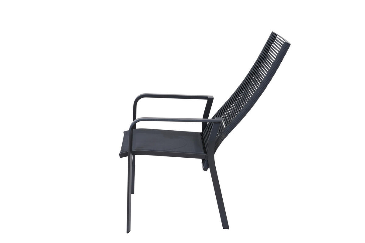GARTENSESSEL Metall Grau  - Grau, Basics, Metall (60/113/63cm) - Siena Garden