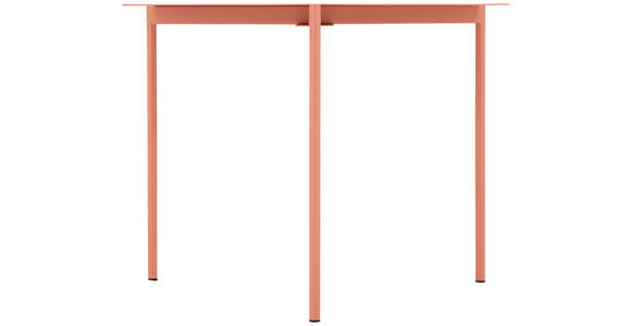 COUCHTISCH in Metall 60/60/45 cm  - Terracotta, Design, Metall (60/60/45cm) - Carryhome