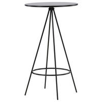 BARHOCKER Schwarz Stahl furniert  - Schwarz, Design, Metall (60/105/60cm) - Livetastic