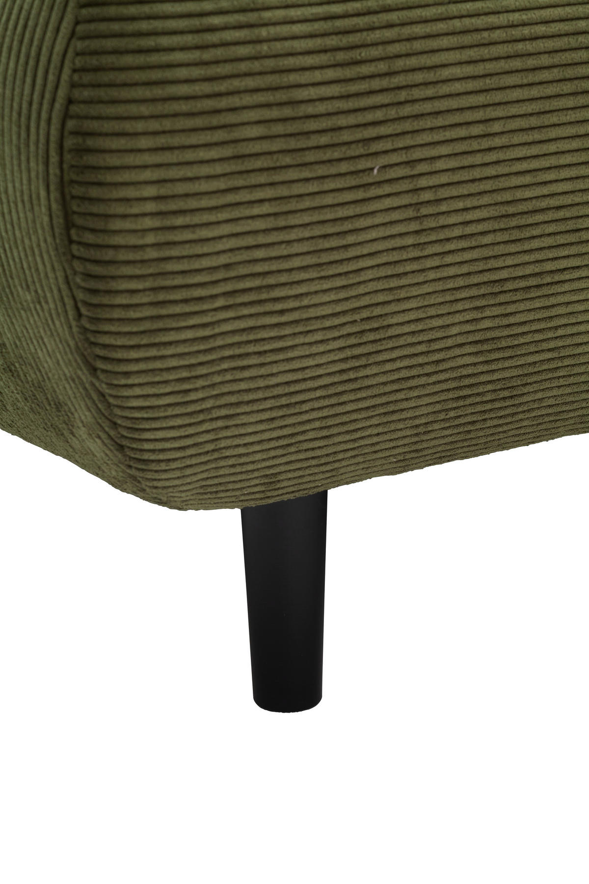 ECKSOFA Feincord Waldgrün  - Waldgrün/Schwarz, Design, Holz/Textil (215/288cm) - Pure Home Lifestyle