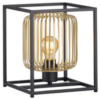BORDSLAMPA Caydo 23/25/20 cm   - svart/guldfärgad, Klassisk, metall (23/25/20cm) - Fischer & Honsel
