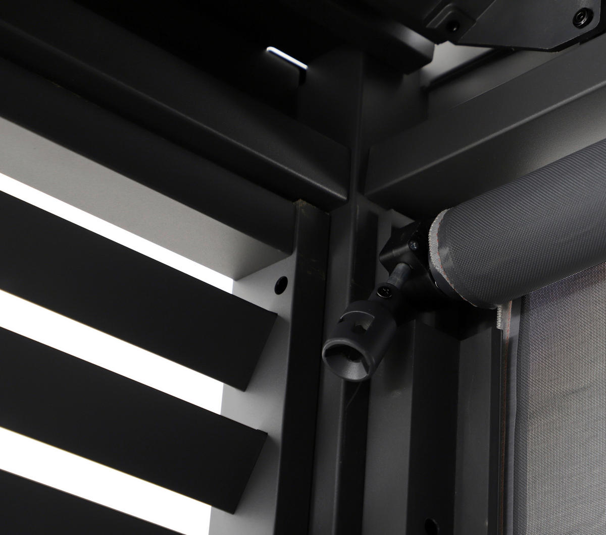 PERGOLA-SEITENTEIL 92,7/225,8/5 cm   - Anthrazit, Basics, Metall (92,7/225,8/5cm) - Gardenson