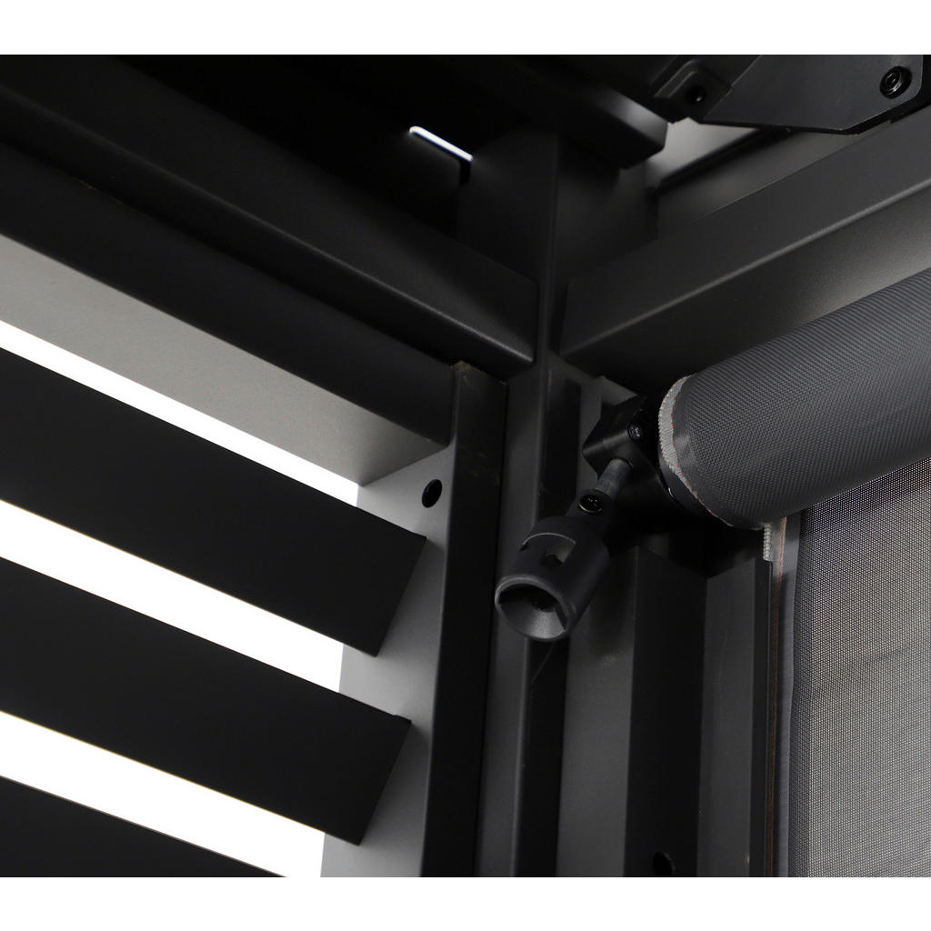 Thumbnail - Gardenson Pergola-Seitenteil, Anthrazit, Metall, 278.1x225.8x7 cm, Sonnen- & Sichtschutz, Pavillons & Pergolas, Pergolas