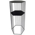 BEISTELLTISCH in Metall 32/28/70 cm  - Schwarz, Design, Metall (32/28/70cm) - Ambia Home