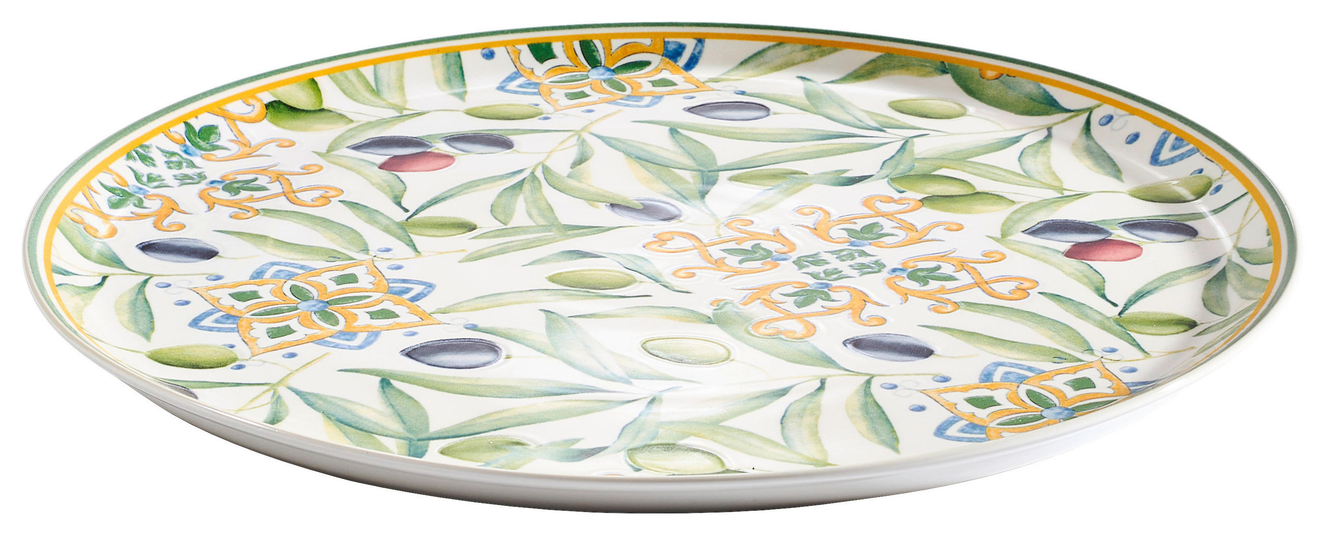 PIZZATÁNYÉR 31,5 cm  - sárga/olívazöld, Lifestyle, kerámia (31,5cm) - Ritzenhoff Breker