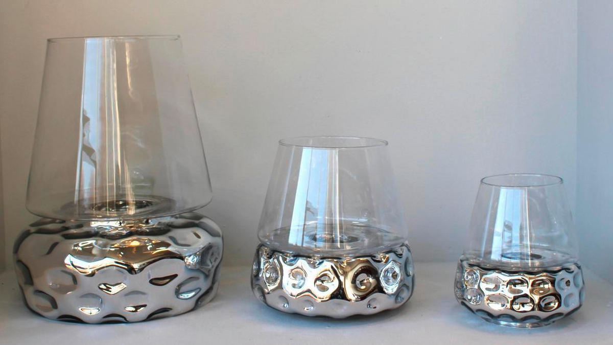 TEELICHTHALTER-SET  - KONVENTIONELL (27/27/26cm) - Cor Mulder