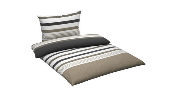 BETTWÄSCHE Renforcé 140/200 cm  - Taupe, Basics, Textil (140/200cm) - Novel