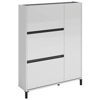 SCHUHKIPPER Easy  in 103/135,2/25,2 cm  - Anthrazit/Weiß, Design, Holzwerkstoff/Kunststoff (103/135,2/25,2cm) - Xora