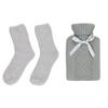 WÄRMFLASCHE Kunststoff, Textil  - Grau, Basics, Kunststoff/Textil (16/5/31cm)