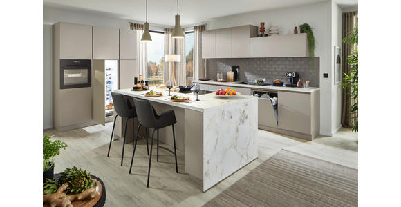 EINBAUKÜCHE   - Cappuccino, Design, Holzwerkstoff - Dieter Knoll