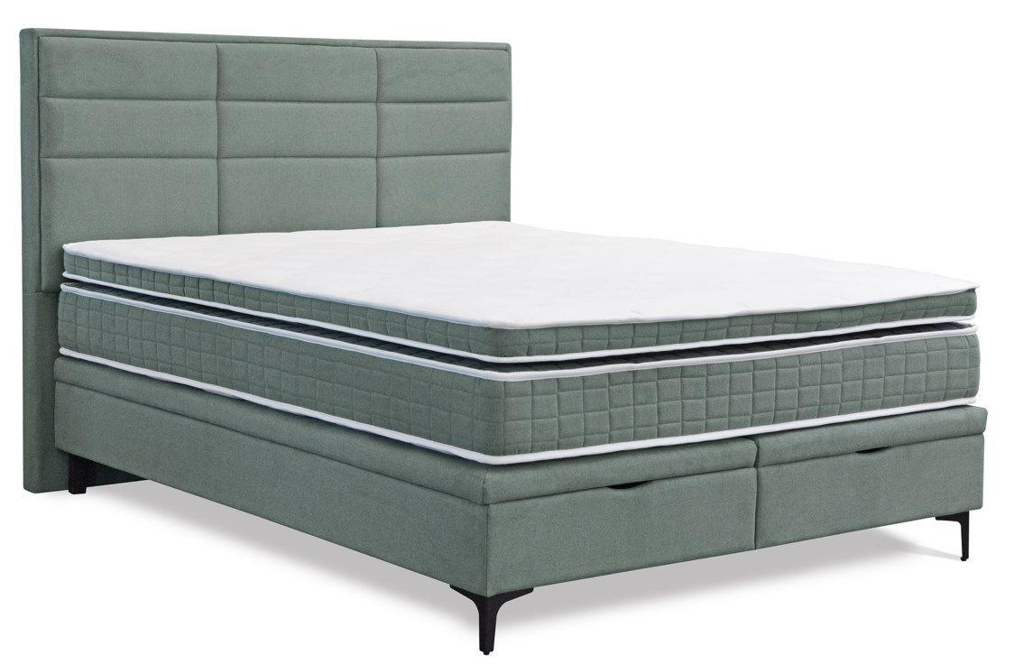 BOX KREVET 180/200 cm     zelena  - zelena/crna, Moderno, drvni materijal/drvo (180/200cm) - Hom`in