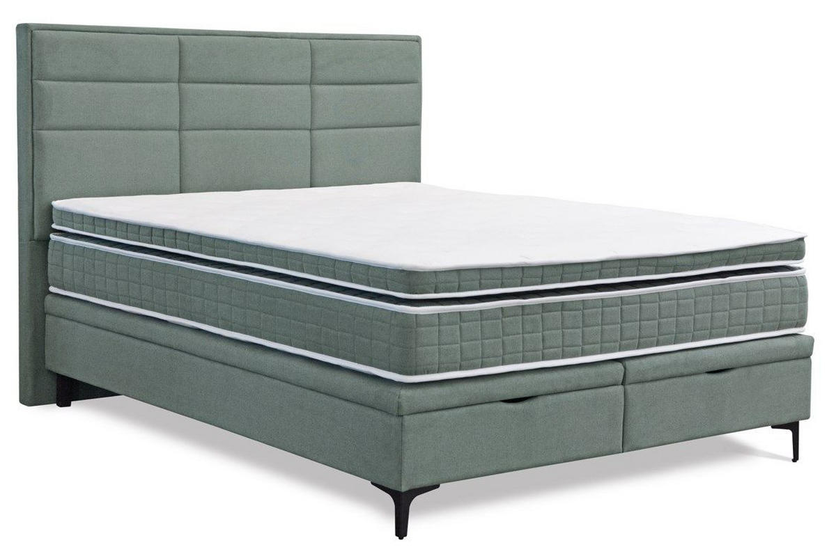 BOX KREVET 180/200 cm     zelena  - zelena/crna, Moderno, drvni materijal/drvo (180/200cm) - Hom`in