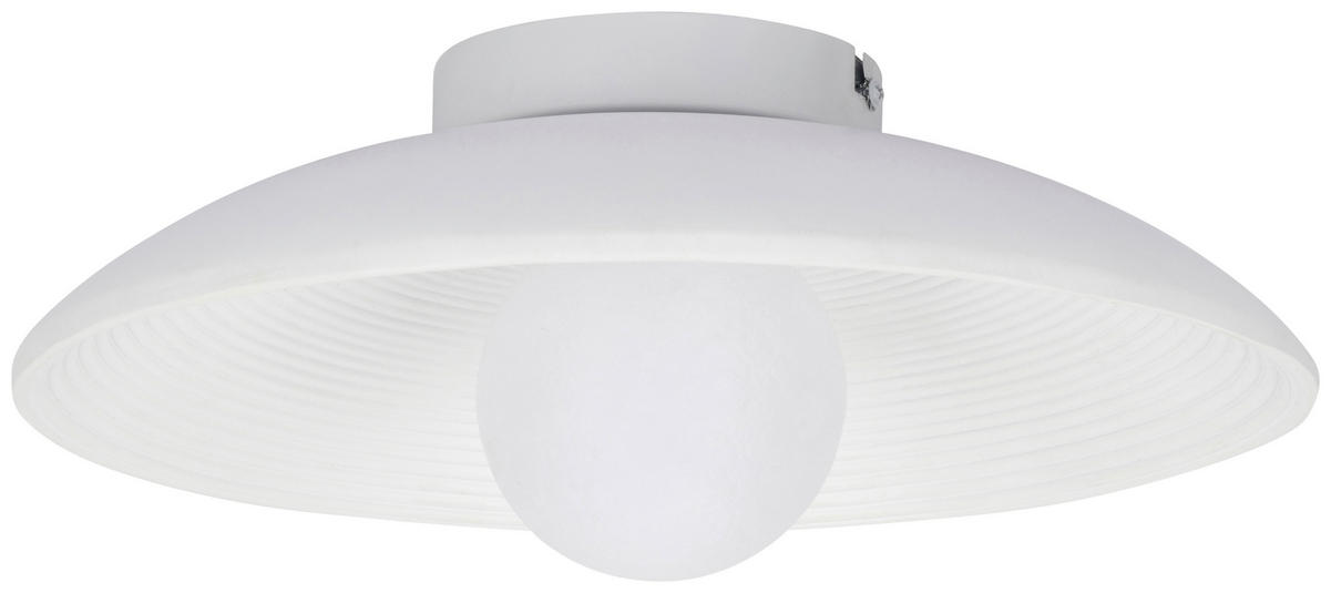 WANDLEUCHTE 35/11 cm   - Weiß, Design, Kunststoff/Metall (35/11cm) - Collet's Monde