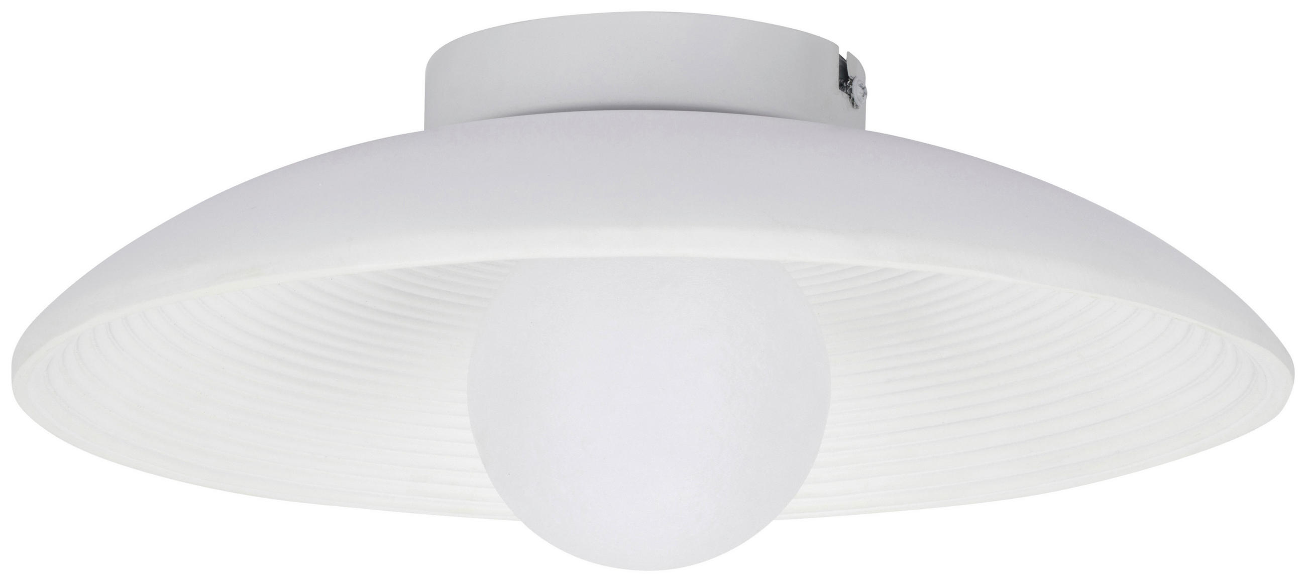 Thumbnail - Collet's Monde Deckenleuchte, Weiß, Metall, Kunststoff, Uni,Uni, rund,rund, 11 cm, RoHS, CE, Lampen & Leuchten, Innenbel...