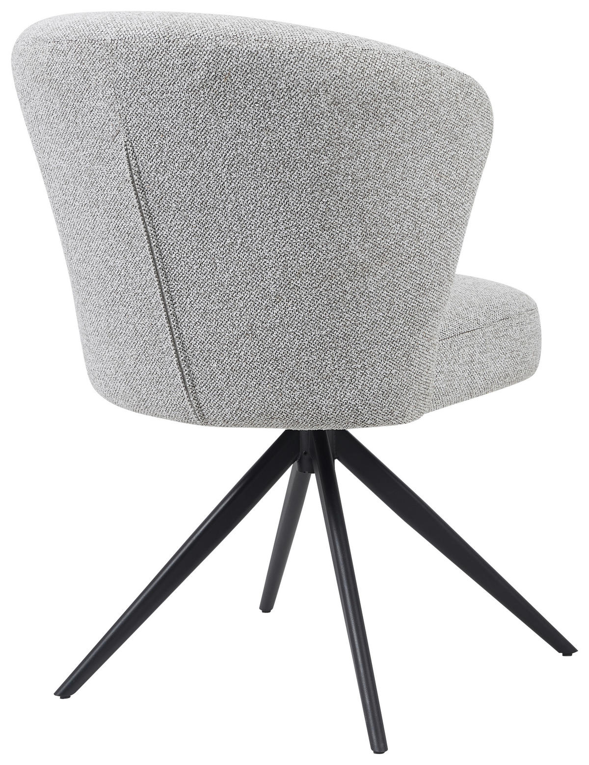 STUHL - Taupe/Schwarz, Design, Textil/Metall (64/89/58cm) - Stylife