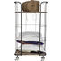 REGAL Altholz massiv Silberfarben - Silberfarben, Design, Holz/Metall (47,5/88,5/37,5cm) - Carryhome