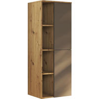 MIDI SKŘÍŇKA, antracitová, barvy dubu, 50/132/32 cm - barvy dubu/antracitová, Moderní, kompozitní dřevo/sklo (50/132/32cm) - Stylife