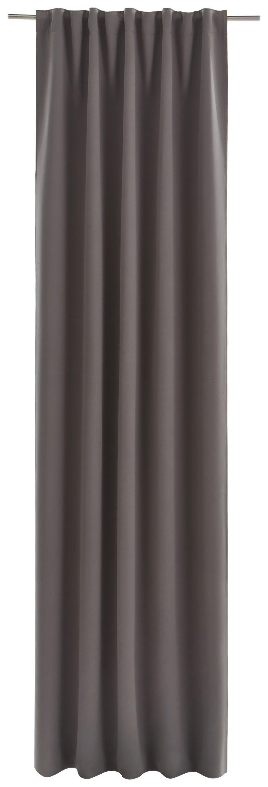 ZAVJESA ZA ZAMRAČIVANJE tamno siva 140/175 cm   - tamno siva, Basics, tekstil (140/175cm) - Esposa